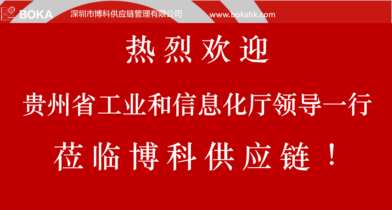 贵州工信厅金厅长一行考察AG亚娱供应链